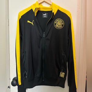 BVB Borussia Dortmund black and yellow Puma soccer jacket